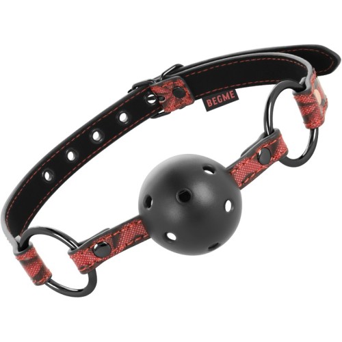 Begme Vegan Leather Gag Red Edition for BDSM