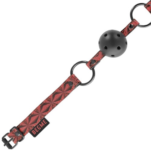 Begme Vegan Leather Gag Red Edition for BDSM