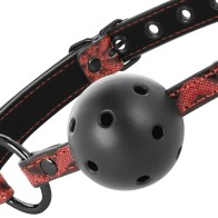 Begme Vegan Leather Gag Red Edition for BDSM