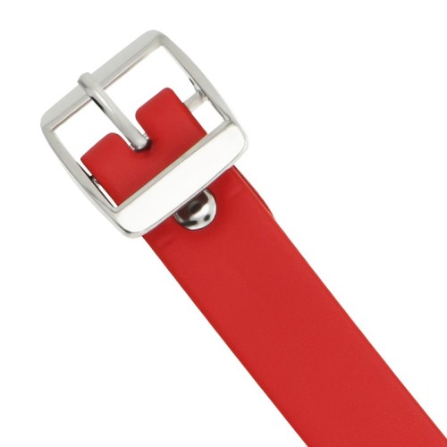 Coquette Chic Desire Collar de Cuero Vegano Rojo