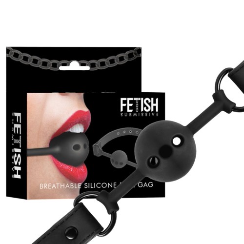 Breathable Silicone Ball Gag for Sensual Play