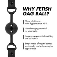 Breathable Silicone Ball Gag for Sensual Play