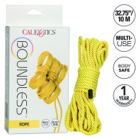 Cuerda Amarilla Boundless 10m para Juegos de Bondage Únicos