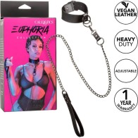 Euphoria Collar with Chain Leash for BDSM Play