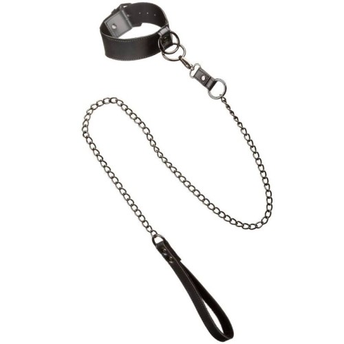 Euphoria Collar with Chain Leash for BDSM Play