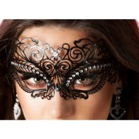 Chilirose Black Masquerade Mask