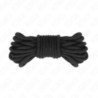 Kink Cuerda De Algodón Negro 5 Metros - Ideal Para Bondage