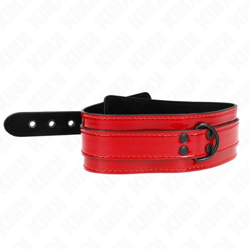 Kink - Collar Rojo Vino Ajustable - Elegante y Control