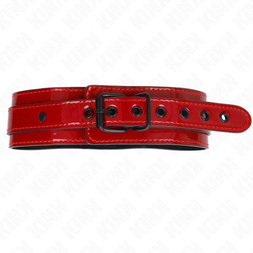 Kink - Collar Rojo Vino Ajustable - Elegante y Control