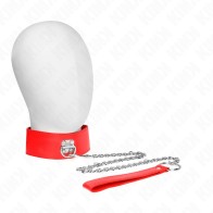 Collar Ajustable Con Correa Roja De Kink Para Control