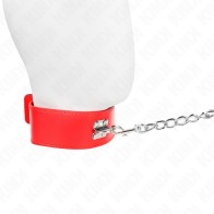 Kink Adjustable Collar with Red Leash for Control