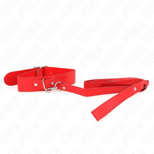 Kink Adjustable Collar with Leash - Elegant BDSM Accessory