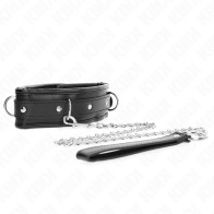 Kink Adjustable Collar with Leash 65cm - Elegant and Comfortable Bondage