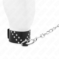 Kink Adjustable Collar with Leash for BDSM Play