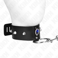 Kink Adjustable Collar with Leash for BDSM Play