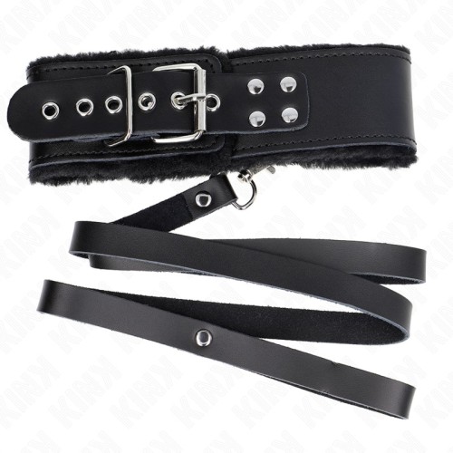 Kink - Collar Con Correa 116 Cm De Piel Negro Ajustable