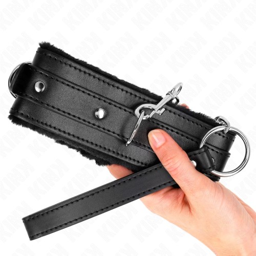 Kink Adjustable Collar with Leash for BDSM Play