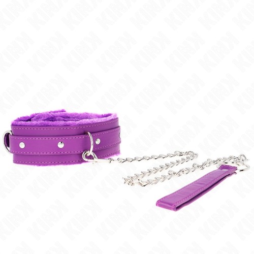 Kink Adjustable Collar with Leash for BDSM Play