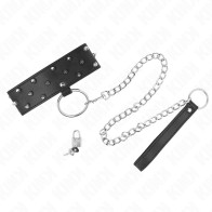 Kink Adjustable Spiked Collar with Leash