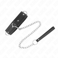 Kink Adjustable Collar with Leash - Elegance and Control