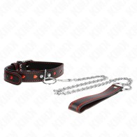 Kink Collar with Leash and Heart Details