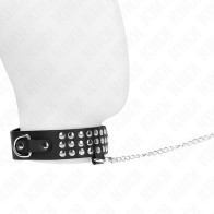 Kink Adjustable Collar with Leash for BDSM Play