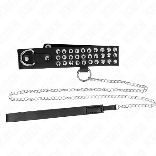 Collar Ajustable Kink Con Correa para Juegos BDSM