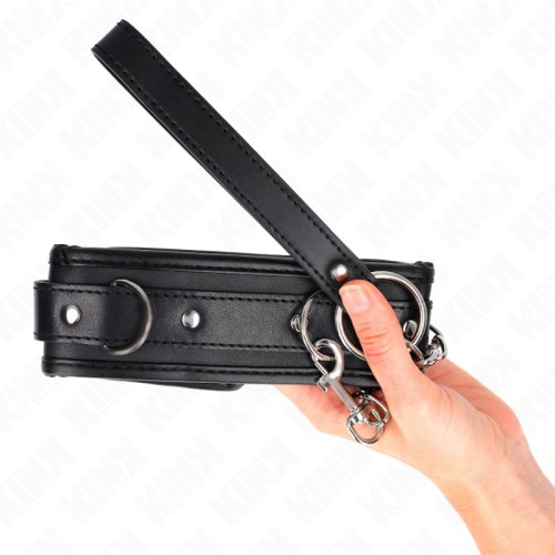 Kink Basic Adjustable Collar and Leash for BDSM