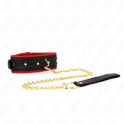 Kink Adjustable Collar with Leash for BDSM