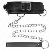 Kink Adjustable Collar with Leash for BDSM