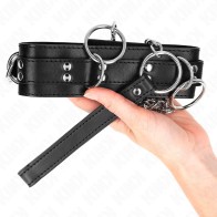 Kink Adjustable Collar with Leash for BDSM