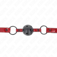 Kink Shiny Ball Gag Adjustable for BDSM