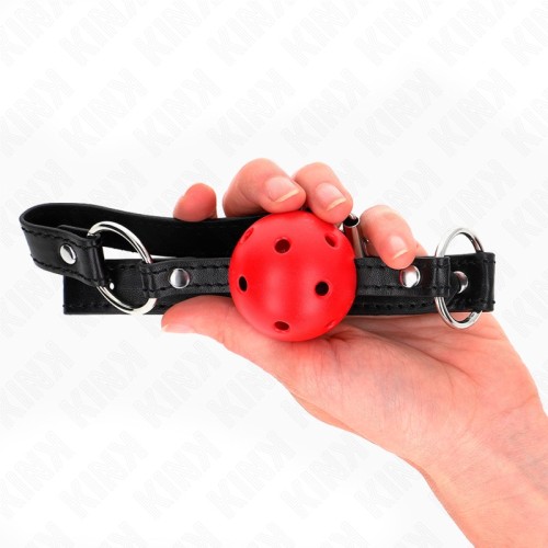 Kink Red Ball Gag - Perfect for BDSM