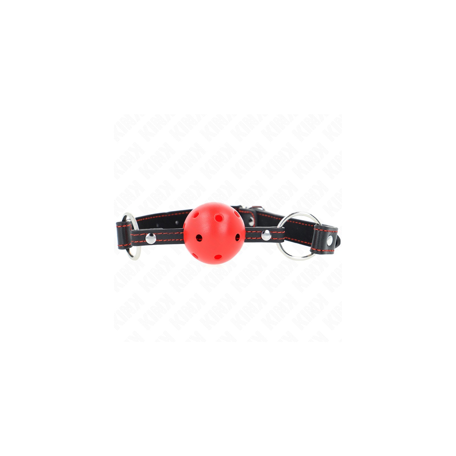 Kink Ball Gag Hollow Red 4.5 cm - BDSM Toys