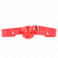 KINK Breathable Red Ball Gag for enhanced submission