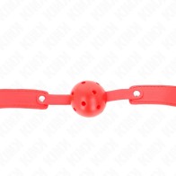 KINK Breathable Red Ball Gag for enhanced submission