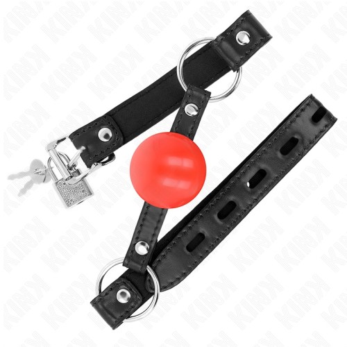 Kink 4 cm TPE Red Ball Gag - BDSM Gear