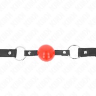 Metal Ball Gag with Lock Red Ball