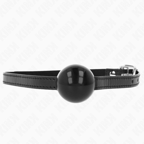 Kink Simple Ball Gag 4 cm Black - High Quality BDSM Gear