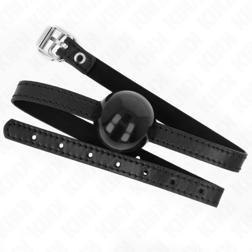 Kink Mordaza De Bola 4 Cm Simple Negro - Equipamiento BDSM De Alta Calidad