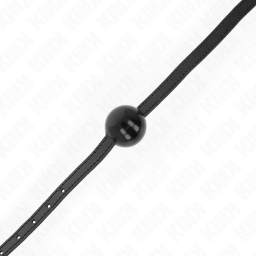 Kink Mordaza De Bola 4 Cm Simple Negro - Equipamiento BDSM De Alta Calidad