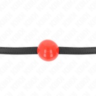 Kink Solid Simple Ball Gag 4 cm Red for BDSM Fun