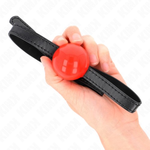 Kink Solid Simple Ball Gag 4 cm Red for BDSM Fun