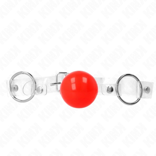 Kink Adjustable Transparent Ball Gag | BDSM Play