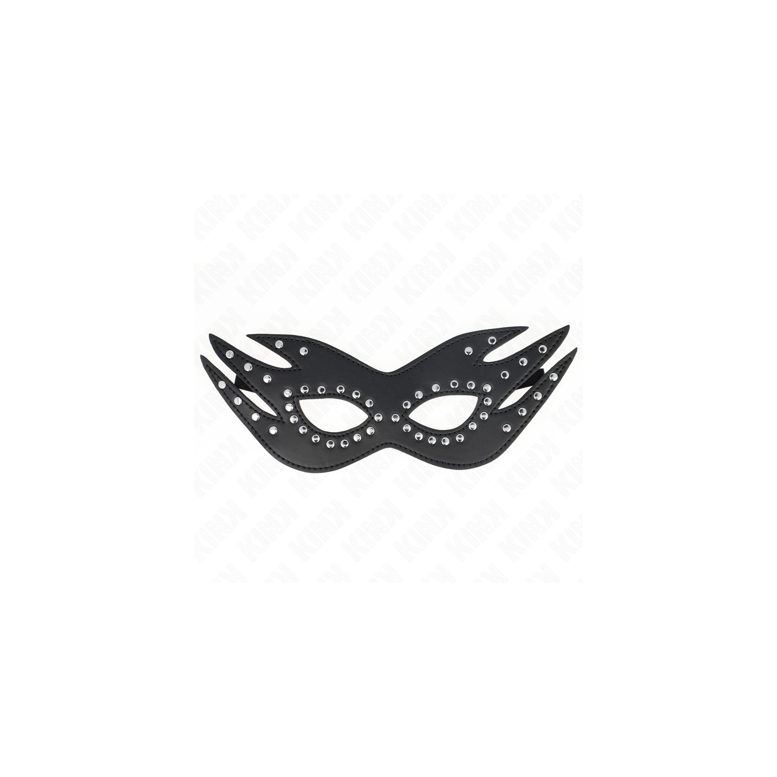 Kink Faux Leather Mask with Studs Model 3