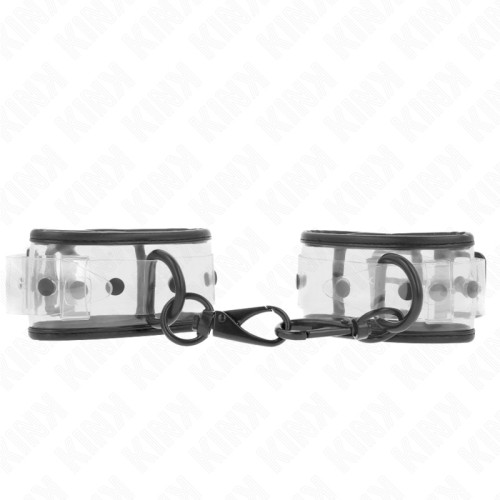 Kink Adjustable Transparent Wrist Cuffs for BDSM