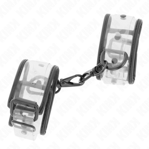 Kink Adjustable Transparent Wrist Cuffs for BDSM