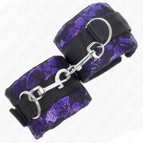 Kink Short Lace Velvet Wrist Cuffs