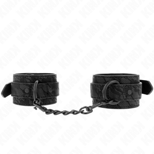 Kink Adjustable Lace Wrist Cuffs Black - BDSM Style