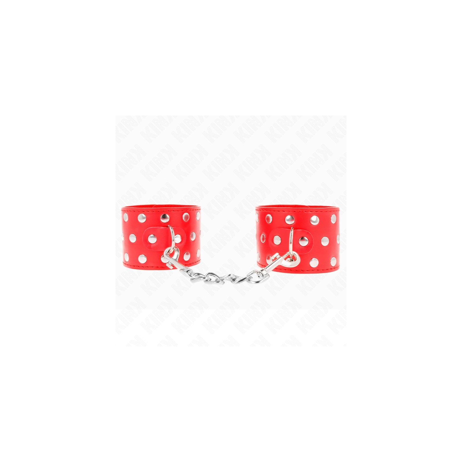 Kink Adjustable Studded Wrist Cuffs Red 19